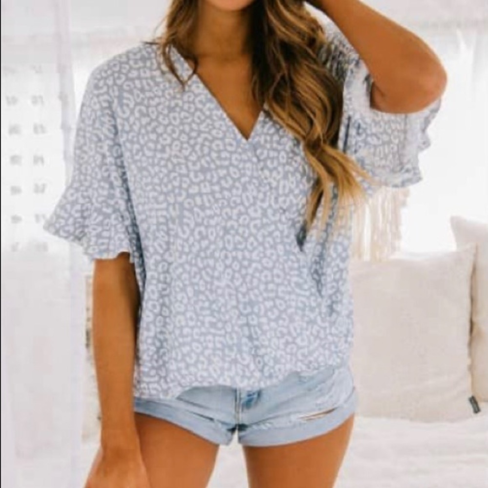 Leopard Print Blouse